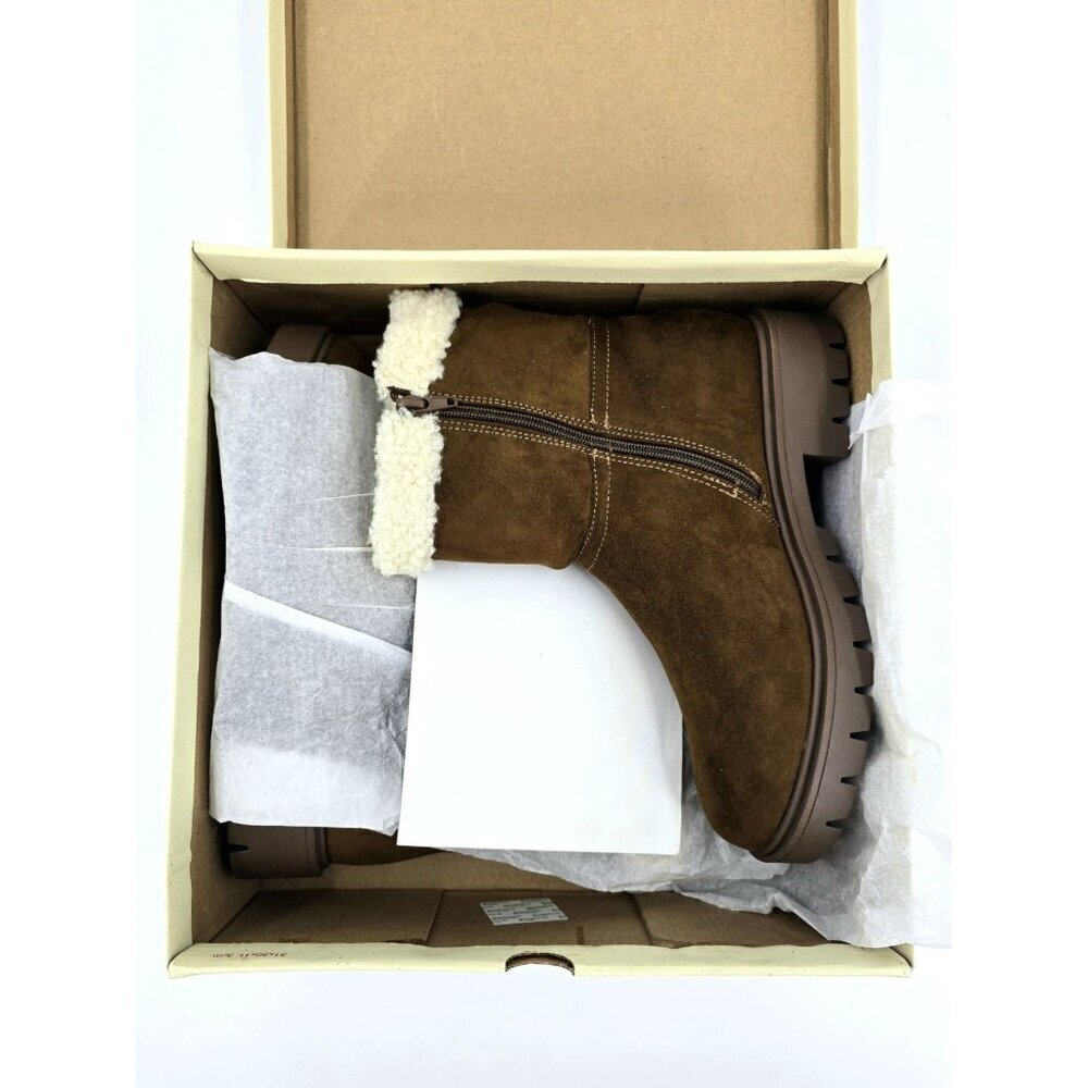 XOXO Espirt Women's Ariana Fashion Boot Block Heel Size 7.5 Walnut New - Picture 8 of 8